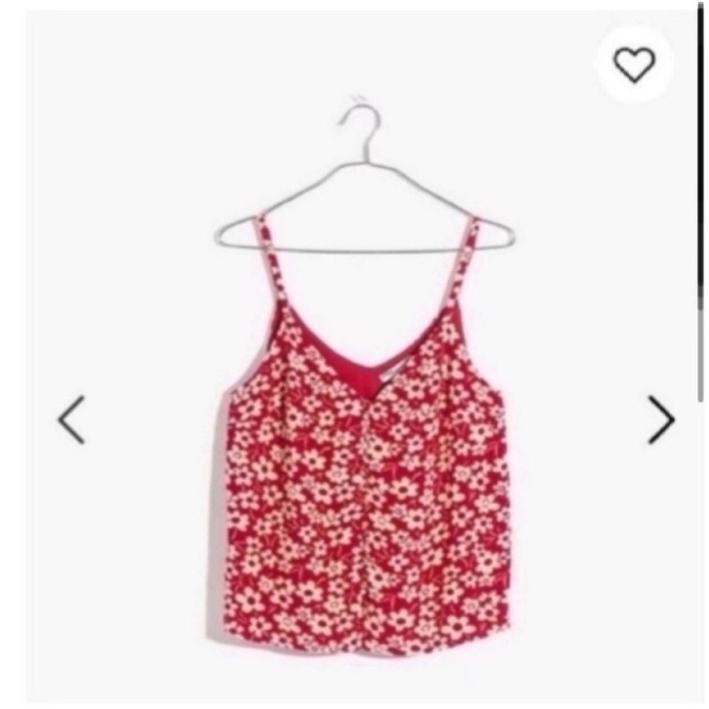 NWT MADEWELL BUTTON-DOWN CAMI IN FULL BLOOM